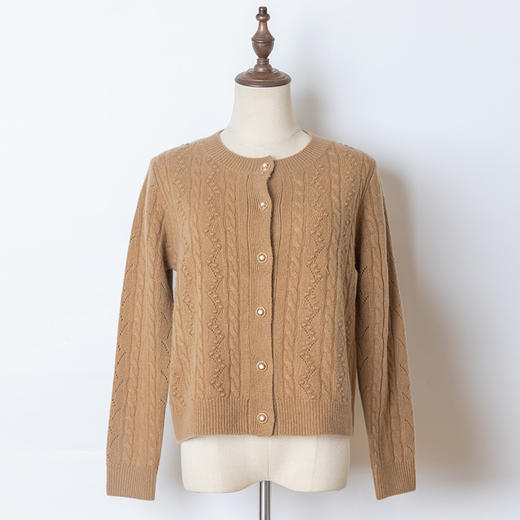 【现货】一姐美学|精致金属扣 中等厚度针织毛衫开衫 商品图0