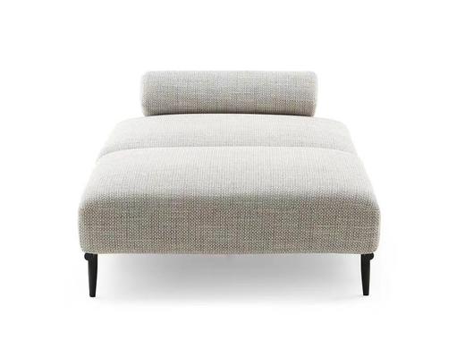 栖居 休闲椅 简奢 马鞍皮棉麻布+高回弹海绵+松木架+碳素钢金属烤漆底架[免费送装，偏远地区除外] 商品图2