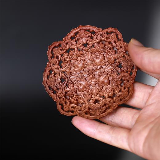 八角洋花镂空杯垫°酸枝 商品图6