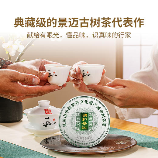 澜沧古茶2023年鼎和景迈景迈001普洱古树茶生普沱茶100g 商品图5