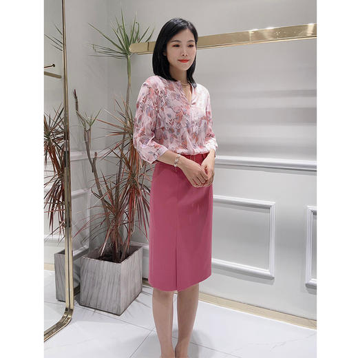 EIIR司歌直身包裙气质多巴胺半裙职业端庄EC881404 商品图1