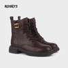 和诚行 2023秋冬新款厚底马丁靴女时尚百搭英伦风短靴0460233 商品缩略图0