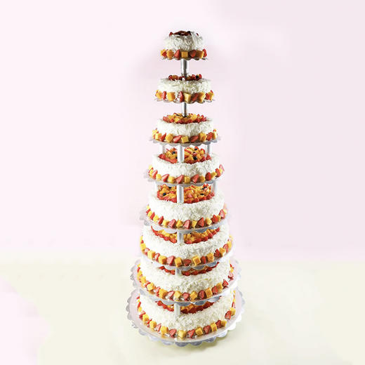 【派对推荐】15磅步步高升三层大蛋糕，适合30~40人食用，适合宴会、婚礼、庆功、庆典（海口幸福西饼） 商品图4