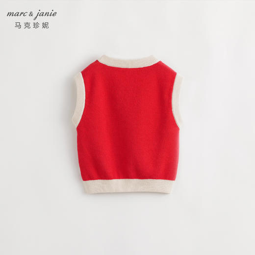 马克珍妮秋冬装新款 男童小龙人针织毛衣马甲 232065 商品图1
