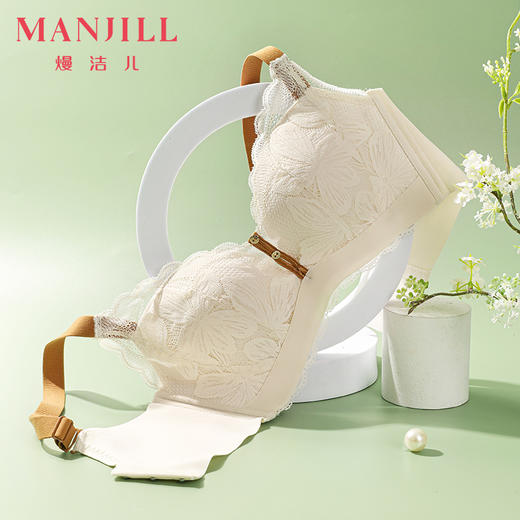 熳洁儿 本命年红内衣女小胸聚拢无钢圈文胸性感蕾丝收拢柔软舒适莫代尔23761508 商品图8