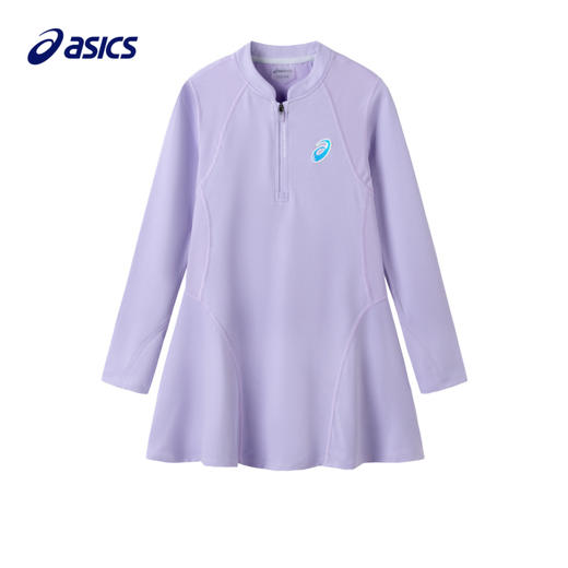 ASICS/亚瑟士2023秋季新品女童针织网布连衣裙舒适吸湿速干线条感 商品图1