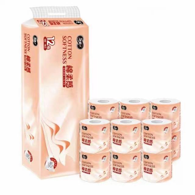 【限富临店】洁柔绵柔感立体压花卷纸120克*12卷  22196651