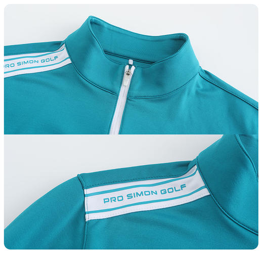 BMW-301C( PROSIMON高尔夫秋冬女款简约撞色拼接长袖POLO衫) 商品图6