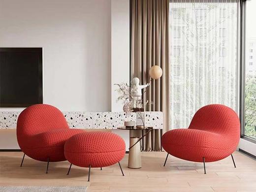 宜臣家具 现代简约 休闲椅 3D针织布+玻璃钢内架[免费送装，偏远地区除外] 商品图0