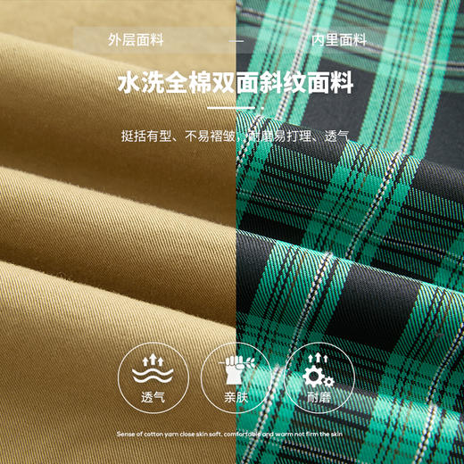 【件件底价，童装双倍积分】多多家男童风衣春款纯棉春季儿童外套新款翻领卡其色韩版上衣5930 商品图2