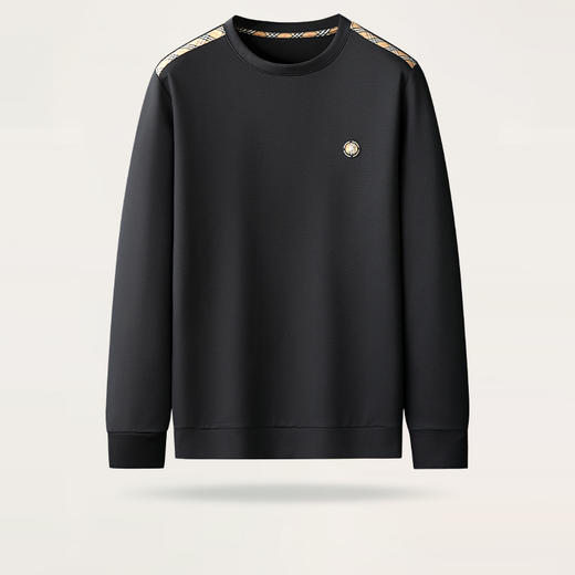 【新款DK】大依优型大码男印花卫衣长袖圆领宽松立体显瘦加肥加大舒适秋季上衣胖子 商品图1