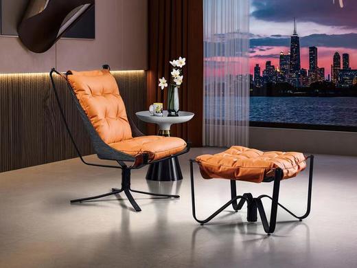 椅世界 简 休闲椅 五金实心碳素钢+高回弹海绵[免费送装，偏远地区除外] 商品图0