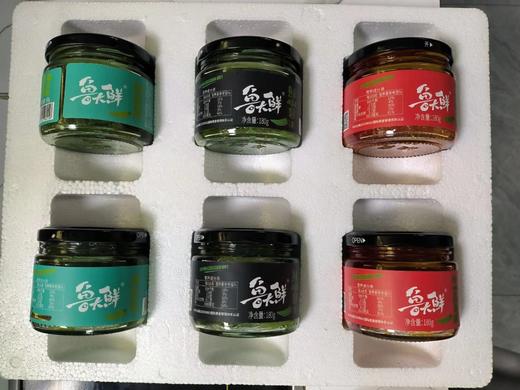 鲁大鲜礼品套装180g 藤椒、烧椒、蒜蓉各2瓶【8B】 商品图1