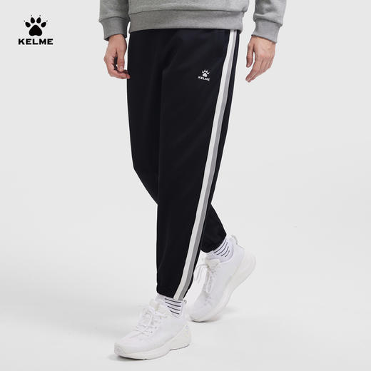 卡尔美2023秋冬新款男士针织长裤休闲运动裤 商品图2