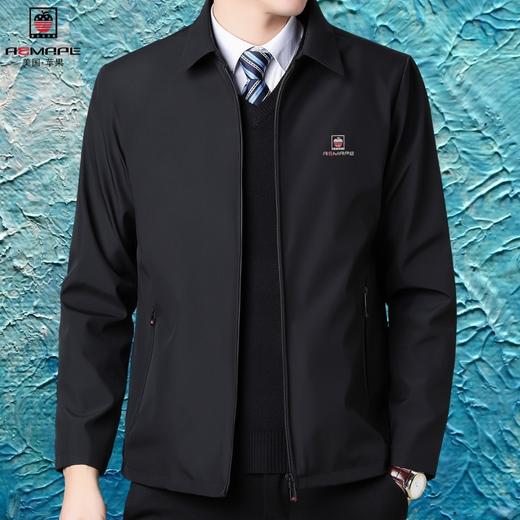 DD-美国苹果夹克男春秋中老年宽松休闲爸爸装上档次大码翻领外套上衣 商品图7