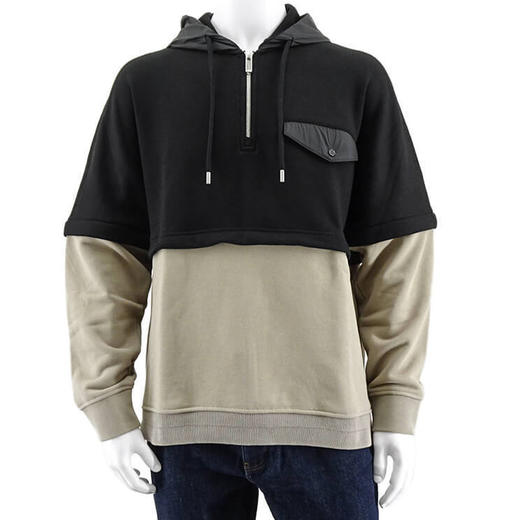 EMPORIO ARMANI 阿玛尼 男士棉质徽标印花连帽卫衣 混色 6R1MBV 1JWPZ 0019 商品图0