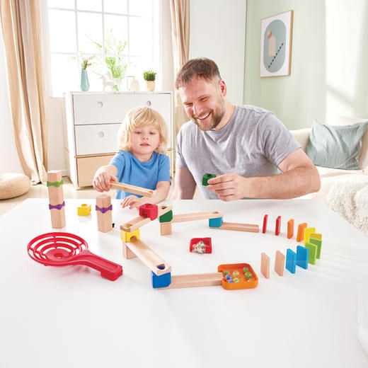 Hape轨道滚珠游戏-多米诺之钟-企业内购 商品图0