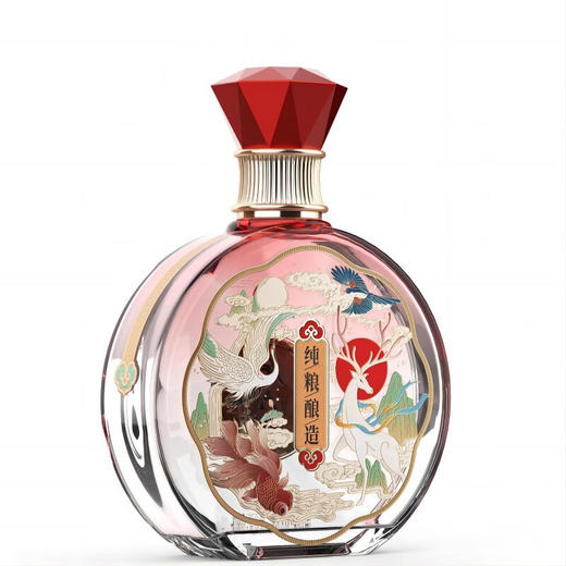 金六福 禧瑞呈祥 兼香型纯粮食白酒 50.8度500ml 商品图1