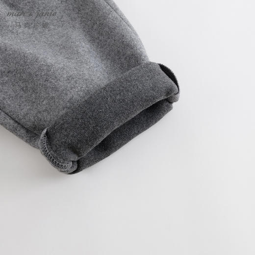 马克珍妮秋冬装新款 男女童保暖毛呢宽松萝卜裤 232101 商品图6