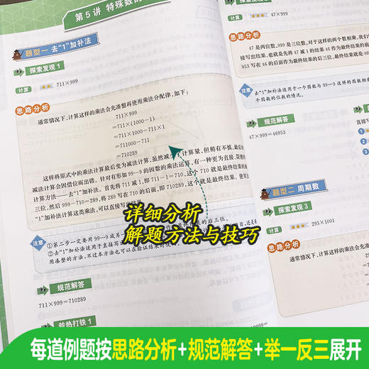 神机妙算•各版本通用：小学数学计算好题800道+计算题方法与技巧、初中数学计算好题800道+初中数学解题方法与技巧 商品图2
