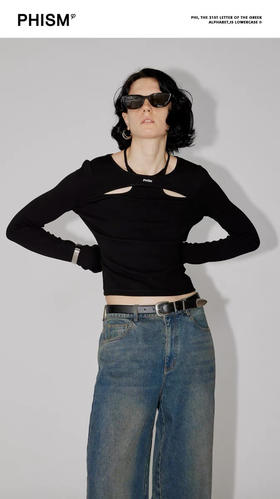 两穿绑带针织衫