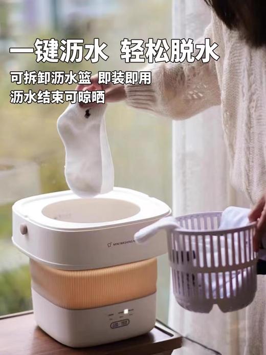 大宇折叠洗衣机迷你内衣裤洗袜子神器 婴儿洗衣机可甩干 商品图3