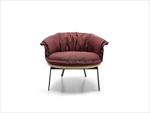 椅世界 休闲椅 简 棉麻布+纳米仿皮+铁质内架+喷砂五金脚[免费送装，偏远地区除外] 商品图1