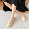 ZHR百搭蝴蝶结单鞋女2023新款平底芭蕾鞋低跟一脚蹬豆豆鞋小香风 商品缩略图5