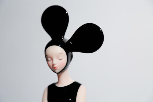 黑白波点然女孩-坐姿 商品图4