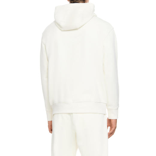 EMPORIO ARMANI 阿玛尼 男士徽标刺绣棉质连帽卫衣 白色 6R1MCN 1JWPZ 0128 商品图2