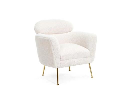 椅世界 简 休闲椅 羊毛+镜面金色脚[免费送装，偏远地区除外] 商品图4