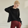2023秋冬新款时尚气质宽松显瘦套指卫衣舒适挺阔圆领空气层长袖女HY 00 8960 商品缩略图2
