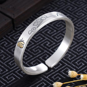 子佩集S999银【风中君影】手镯【YS023】带金色2309