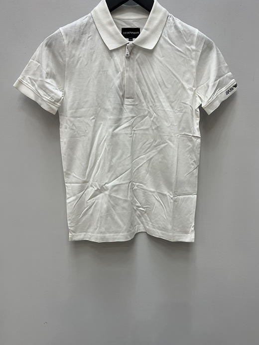 EMPORIO ARMANI/EA 阿玛尼 男孩纯色半拉链短袖POLO衫 商品图0