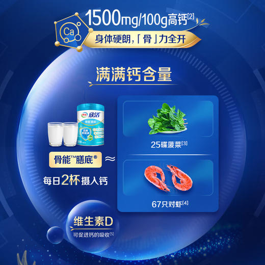 伊利欣活【侯明昊推荐】中老年奶粉骨能800g 高钙透明质酸钠 中秋送礼 商品图8