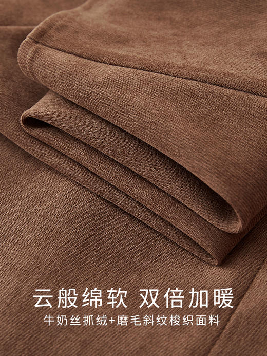 【专属特价】熙世界高级感法式蕾丝长袖拼接抓绒加厚假两件连衣裙女2025秋冬季 商品图3