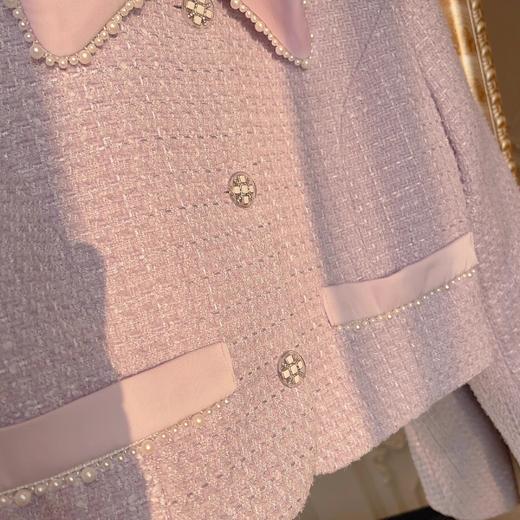 张心子 【财阀千金】气质名媛小香风套装女秋冬新款时髦裙两件套  U2309152 商品图4