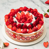 【红颜草莓季】香颂蛋糕，满满的草莓吃到爽，轻松治愈负能量（东莞幸福西饼蛋糕） 商品缩略图1