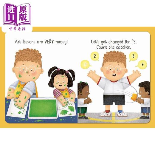 【中商原版】小瓢虫职业机关书 老师 Busy Day Teacher 英文原版 儿童纸板书翻翻书 亲子百科知识图画书 进口低幼童书2-5岁 商品图4