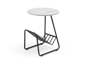 栖居 角几 简 岩板+铁艺烤黑漆[免费送装，偏远地区除外]