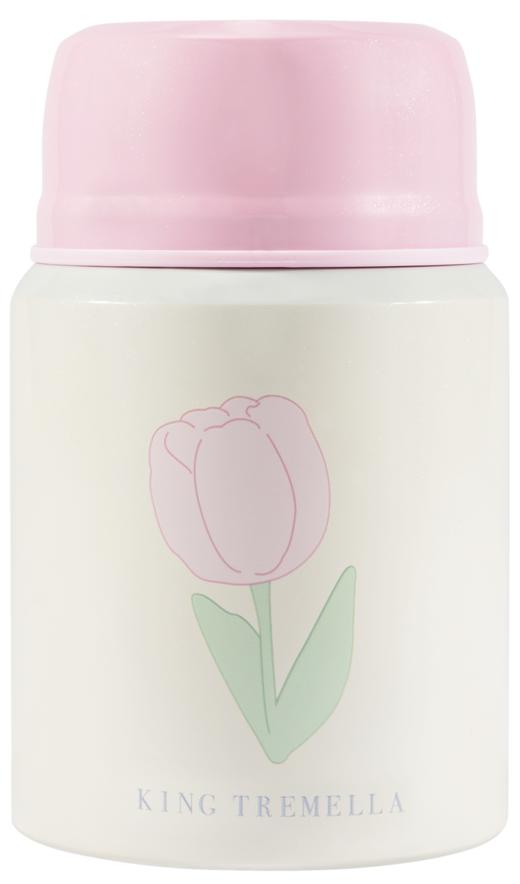 金燕耳 郁金香焖烧杯/元气杯 大容量500ML 食用级不锈钢内胆 安全放心用 （内置不锈钢小勺） 商品图1