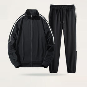 【一口价】【新款DSK】大依优型大码立领宽松新款两件套休闲运动服套装