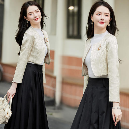 披肩外套时尚百搭，短款配连衣裙HR-CME8057 商品图1