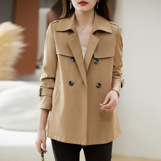 时尚韩版，宽松休闲短款风衣HR-ZYF2392 商品图2