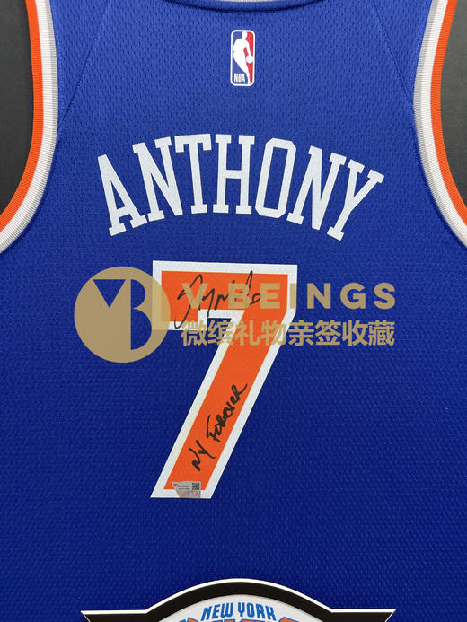 收藏系列 安东尼 尼克斯队7号蓝色 亲笔签名球衣 商品图2