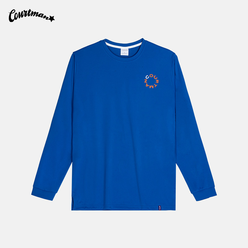 【运动搭子】运动t恤长袖环形logo印花2023新款速干排汗篮球训练跑步