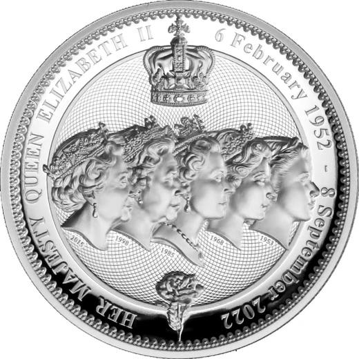 【预定】2022年怀念英女王伊丽莎白二世弧形高浮雕精制纪念币 商品图4