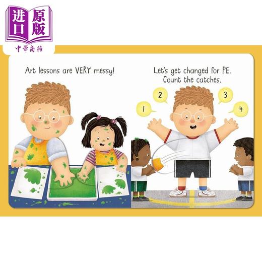 【中商原版】小瓢虫职业机关书 老师 Busy Day Teacher 英文原版 儿童纸板书翻翻书 亲子百科知识图画书 进口低幼童书2-5岁 商品图3