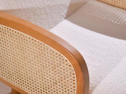 卓越 简 休闲椅 白蜡木+真藤[免费送装，偏远地区除外] 商品图4