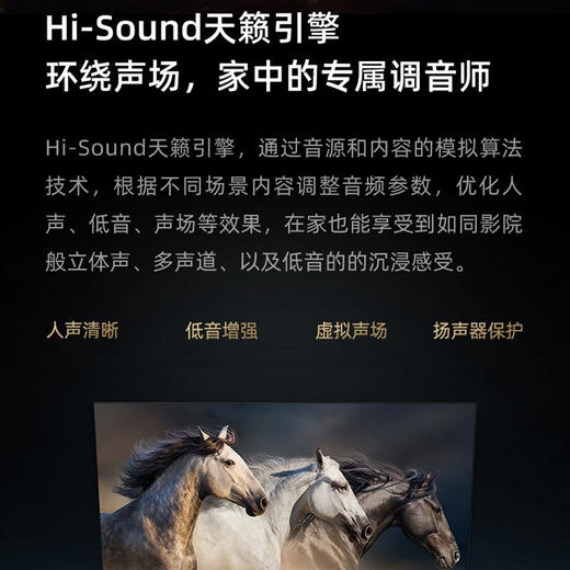 海信电视 A55K系列 4K 120Hz高刷MEMC U+超画质引擎 DTS V-X音效 远场语音 64GB大存储 130%色域 商品图3